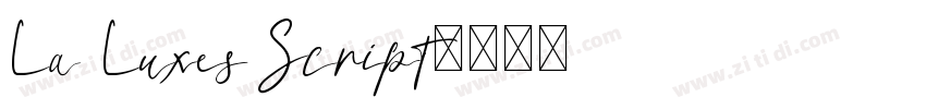 La Luxes Script字体转换